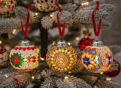 Glass Mosaic Xmas Ornaments 聖誕馬賽克玻璃掛飾工作坊