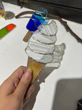 DIY彩色玻璃耳環